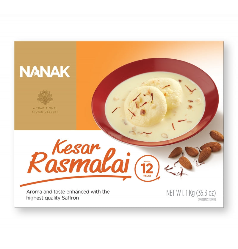 Nanak Kesar Rasmalai Frozen Food Gourmet Wala 1 KG 