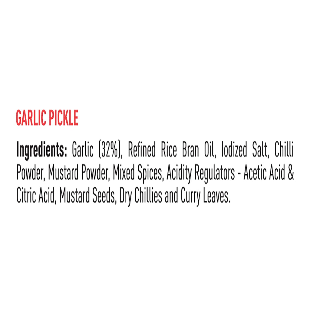 Priya Garlic Pickle Pickle Sri Sairam Foods 