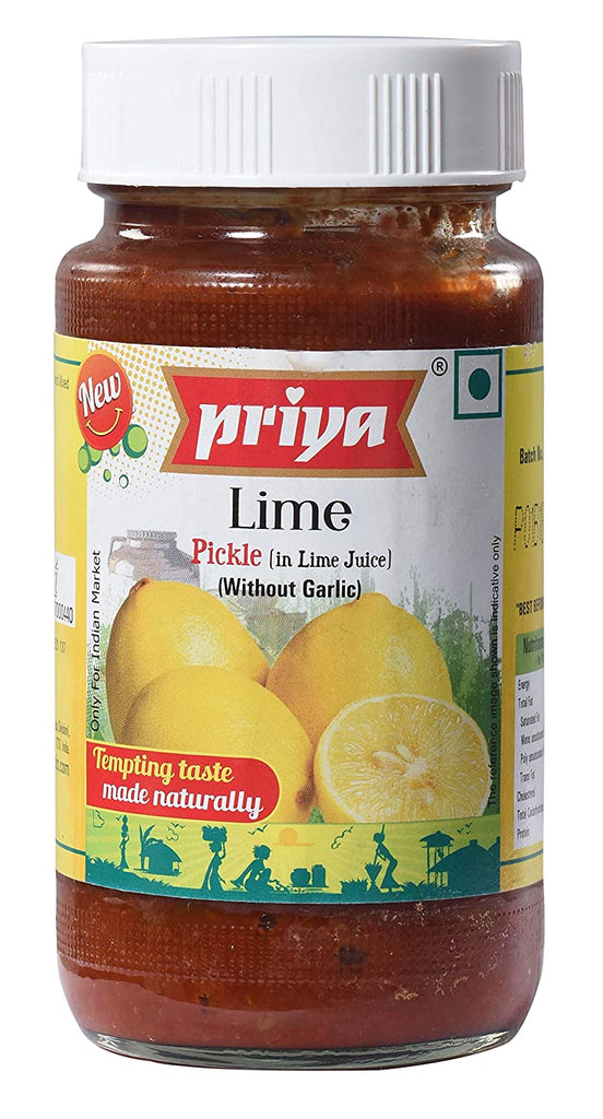 Priya Lime Pickle Pickle Malabar 300 Grams 