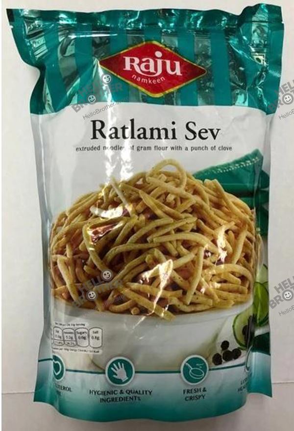 Raju Ratlami Sev Snacks Prayosha Spices 400 gms 