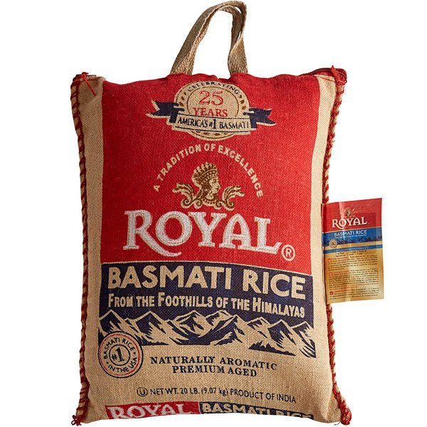 Royal White Basmati Rice Rice Prayosha Spices 20lb 