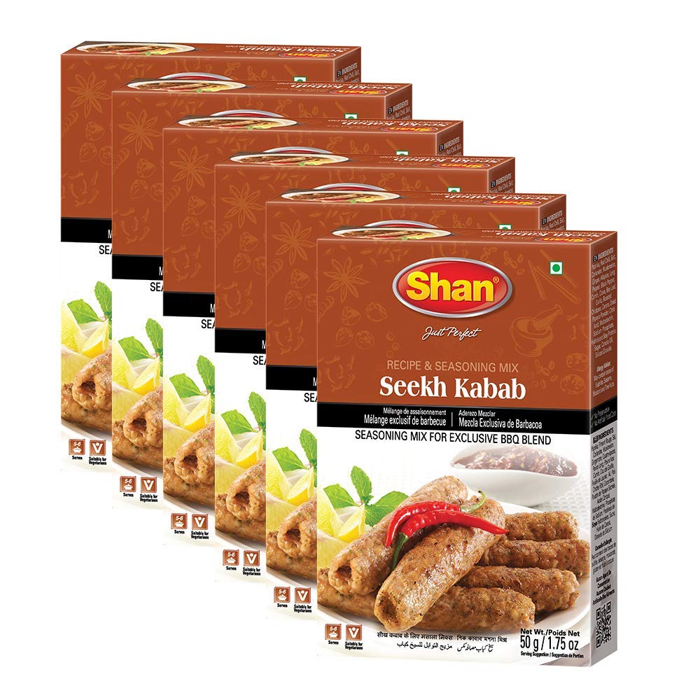 Shan Seekh Kabab Seasoning Mix Spices Prayosha Spices 50 Grams 