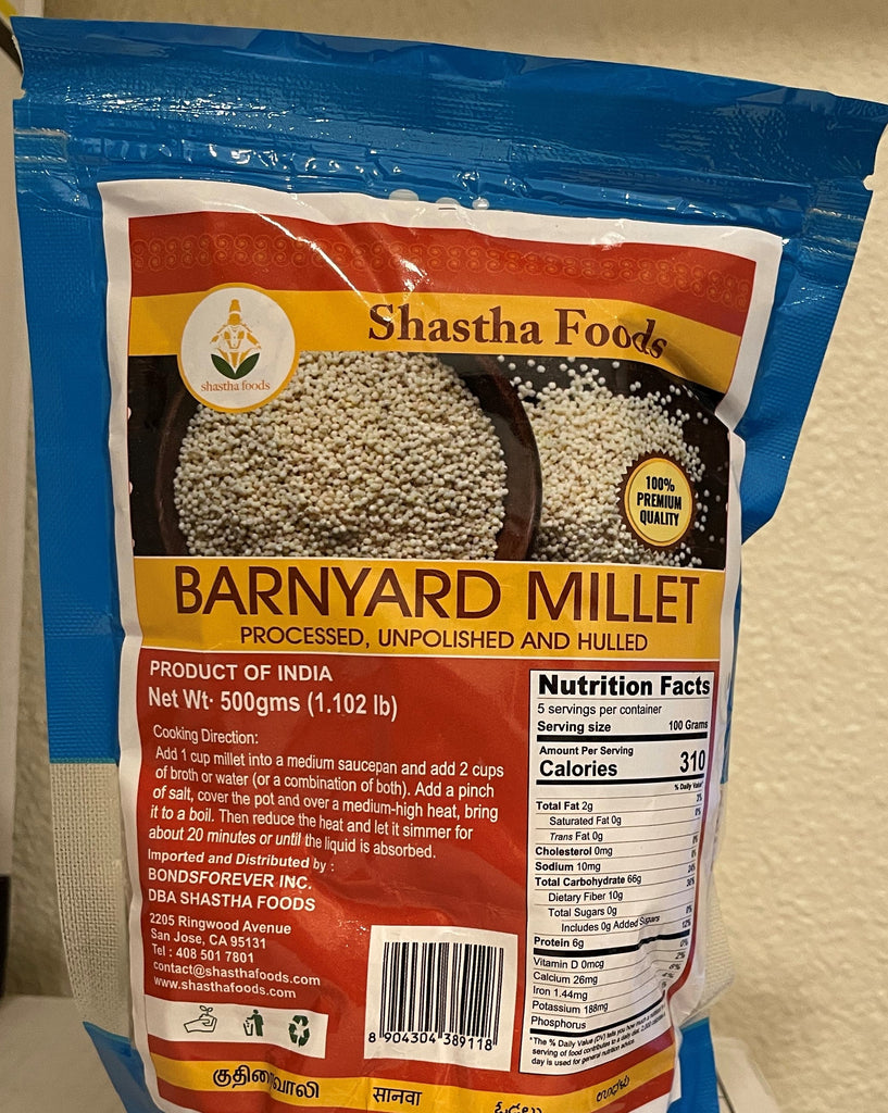 Shastha Banyard Millet Millets India Imports & Exports 