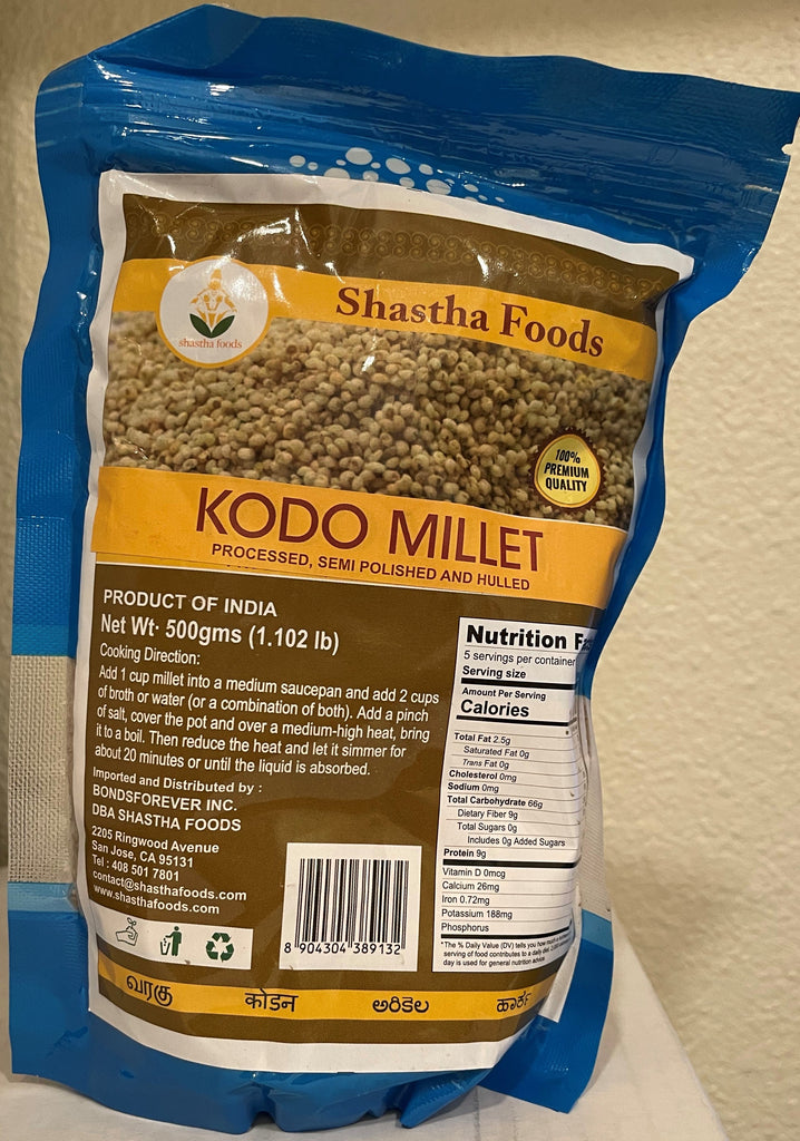 Shastha Kodo Millet Millets India Imports & Exports 