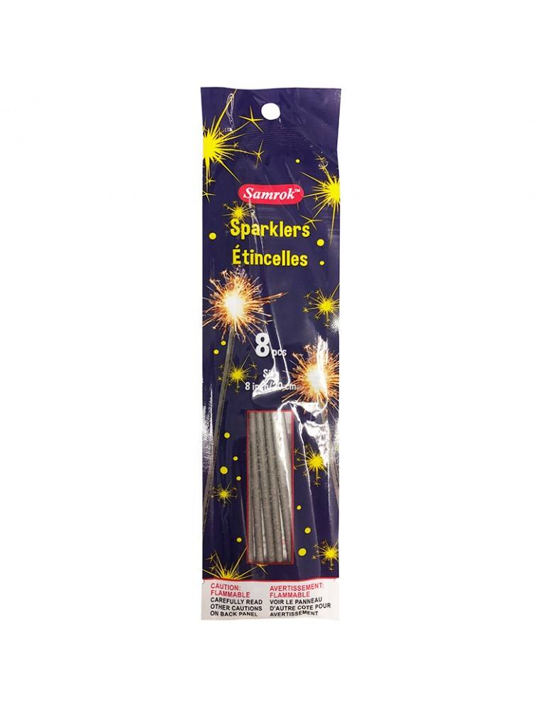 Sparklers Fire Crackers Samrok 8 inches - 8 Pieces 