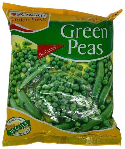 Sumeru Green Peas Frozen Vegetables Malabar 1kg 