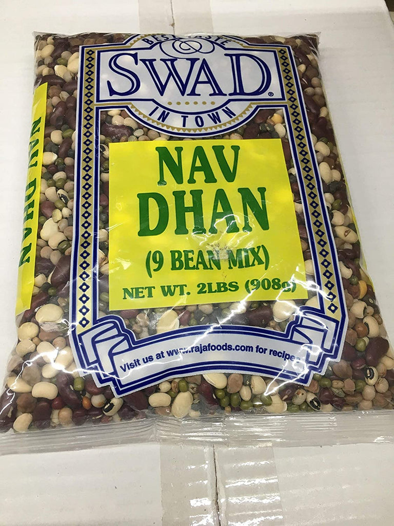 Swad Nav Dhan (9 Bean Mix) Beans Prayosha Spices 2 LB 