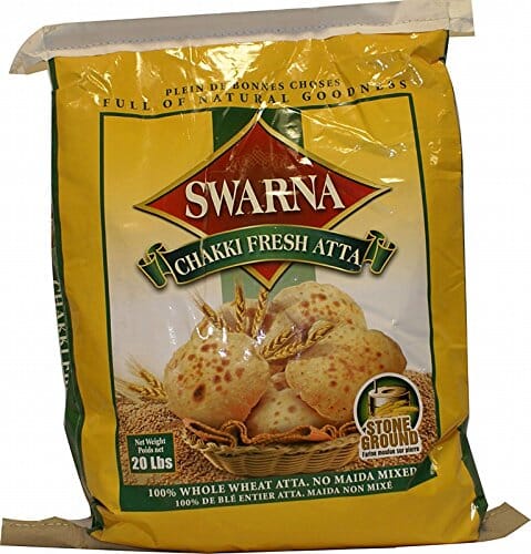 Swarna Chakki Fresh Atta Flour Malabar 20 LB 