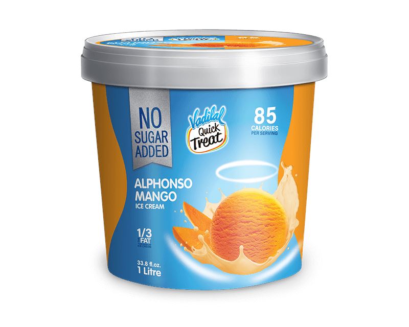 Vadilal Alphonso Mango NO SUGAR Tub Vadilal Ice cream Vadilal 