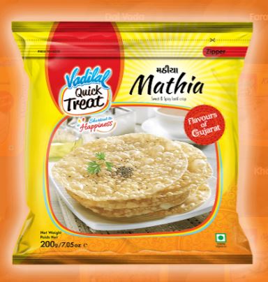 Vadilal Mathia - Sweet & Spicy Lentil Crisp Frozen Foods Vadilal 200 grams 