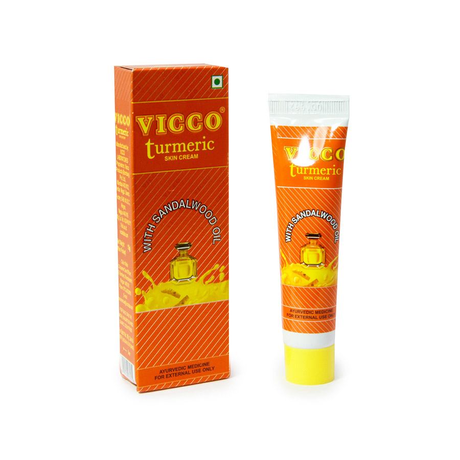 Vicco Turmeric Skin Cream with Sandalwood Oil Divine Supplies 50 gms 