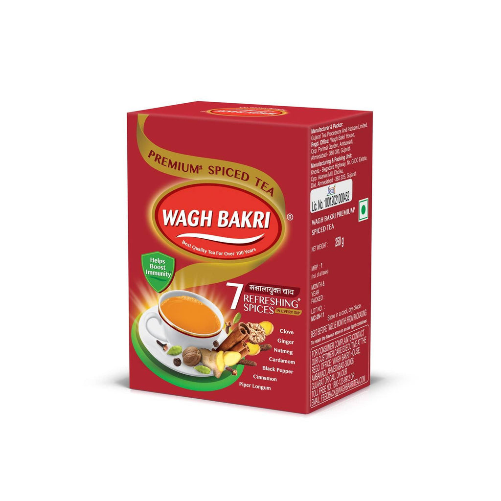 Wagh Bakri Masala Chai Spiced Tea Tea Sri Sairam Foods 